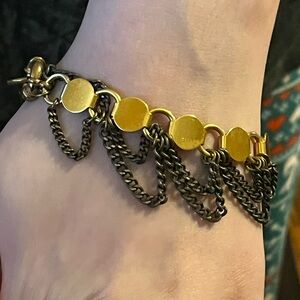 VINTAGE BRMC MIXED-METAL CHARM BRACELET

Gold & Silver Tone • I